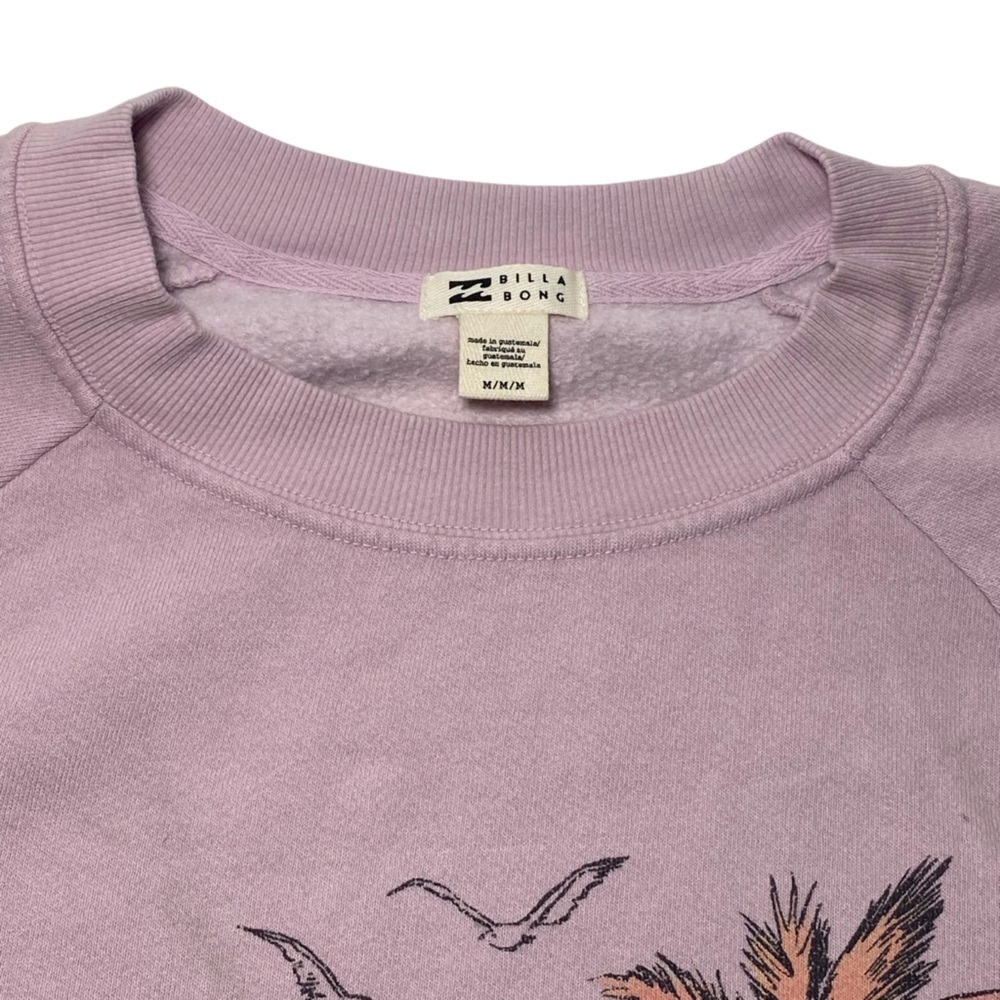 Billabong The Waves Crew Sweatshirt In Ameythst Smoke, NWOT - Picture 6 of 12